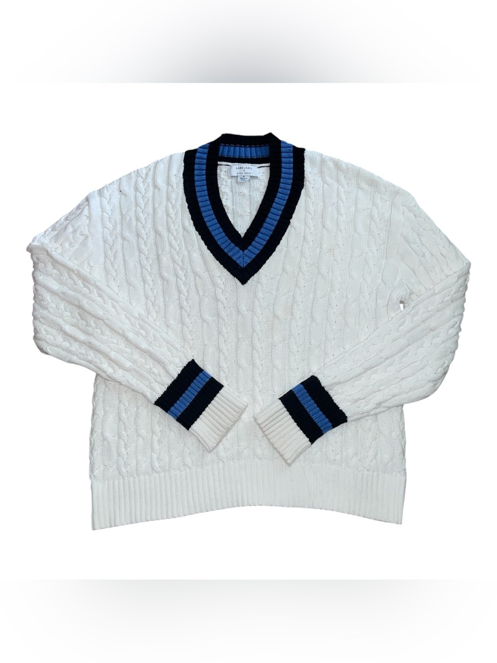 Labelrail and Hana cross varsity sweater